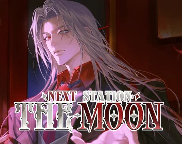 Official Next Station: The Moon cover with a long-haired character and the game title